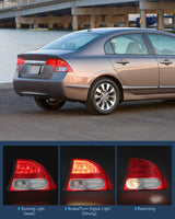 Nilight Taillight Assembly Compatible with 2009 2010 2011 Honda Civic Sedan Hybrid 4 Door Rear Lamp Replacement OE Style Passenger Side