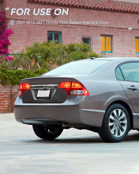 Taillight Assembly Taillight Assembly Compatible with 2006 2007 2008 Honda Civic Sedan Hybrid DX EX GX LX 4 Door Rear Lamp Replacement OE Style Driver Side