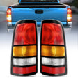Nilight Taillight Assembly Compatible with 1999-2002 Chevy Silverado 1500 2500 3500 1999-2006 GMC Sierra 1500 2500 3500 Rear Lamp Replacement OE Style Driver Side and Passenger side Black Border