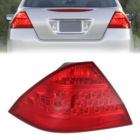 Nilight Taillight Assembly Compatible with 2006 2007 Honda Accord 4 Door Sedan Excluding Hybrid Rear Lamp Replacement OE Style Driver Side