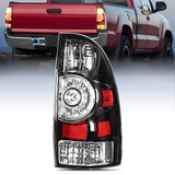 Nilight Taillight Assembly Compatible with Toyota Tacoma 2005 2006 2007 2008 2009 2010 2011 2012 2013 2014 2015 Rear Lamp Replacement Black Housing LED Lens Passenger Side