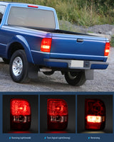 Taillight Assembly Taillight Assembly Compatible with 2001 2002 2003 2004 2005 2006 2007 2008 2009 2010 2011 Ford Ranger without STX Model Rear Lamp OE Style Driver and Passenger Side Red Lens