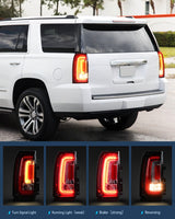 Nilight Taillight Assembly Compatible with 2015 2016 2017 2018 2019 2020 GMC Yukon and Yukon XL 2015-2018 submodel Denali SLE SLT LED Type Tail Lights Rear Lamp Replacement Driver and Passenger Side