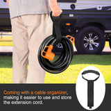 RV Parts 50FT 50 Amp RV Extension Cord with Adapter 30Amp to 50Amp 250V Heavy Duty 6/3+8/1 Gauge Pure Copper STW Wire UL ETL Listed 4 Prong 14-50P 14-50R Weatherproof Suit for Generators Camper