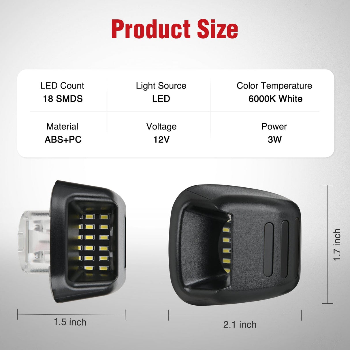 License Plate Lights Compatible with 2007 2008 2009 2010 2011 2012 2013 2014 2015 2016 2017 2018 2019 2020 2021 Nissan Frontier Navara D40 2007-2015 Titan Armada Xterra Red OLED Neon Tube size