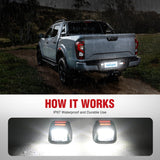 License Plate Lights Compatible with 2007 2008 2009 2010 2011 2012 2013 2014 2015 2016 2017 2018 2019 2020 2021 Nissan Frontier Navara D40 2007-2015 Titan Armada Xterra Red OLED Neon Tube works