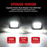 License Plate Light Compatible with 2007 2008 2009 2010 2011 2012 2013 2014 2015 2016 2017 2018 2019 2020 2021 Nissan Frontier Navara D40 2007-2015 Titan Armada Xterra Black Housing version