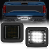 License Plate Lights Compatible with 2015 2016 2017 2018 2019 2020 F150 Raptor Smoke Lens Black Housing 6000K White 2PCS Pack