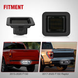 License Plate Lights Compatible with 2015 2016 2017 2018 2019 2020 F150 Raptor Smoke Lens Black Housing 6000K White 2PCS Pack