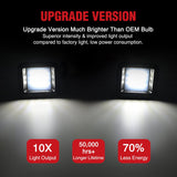 License Plate Lights Compatible with 2015 2016 2017 2018 2019 2020 F150 Raptor Smoke Lens Black Housing 6000K White 2PCS Pack