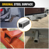 Nilight Hitch Adapter 2.5" x 10" Combo Bar Trailer Receiver Tube Weld-on Raw Steel Hitch Bar