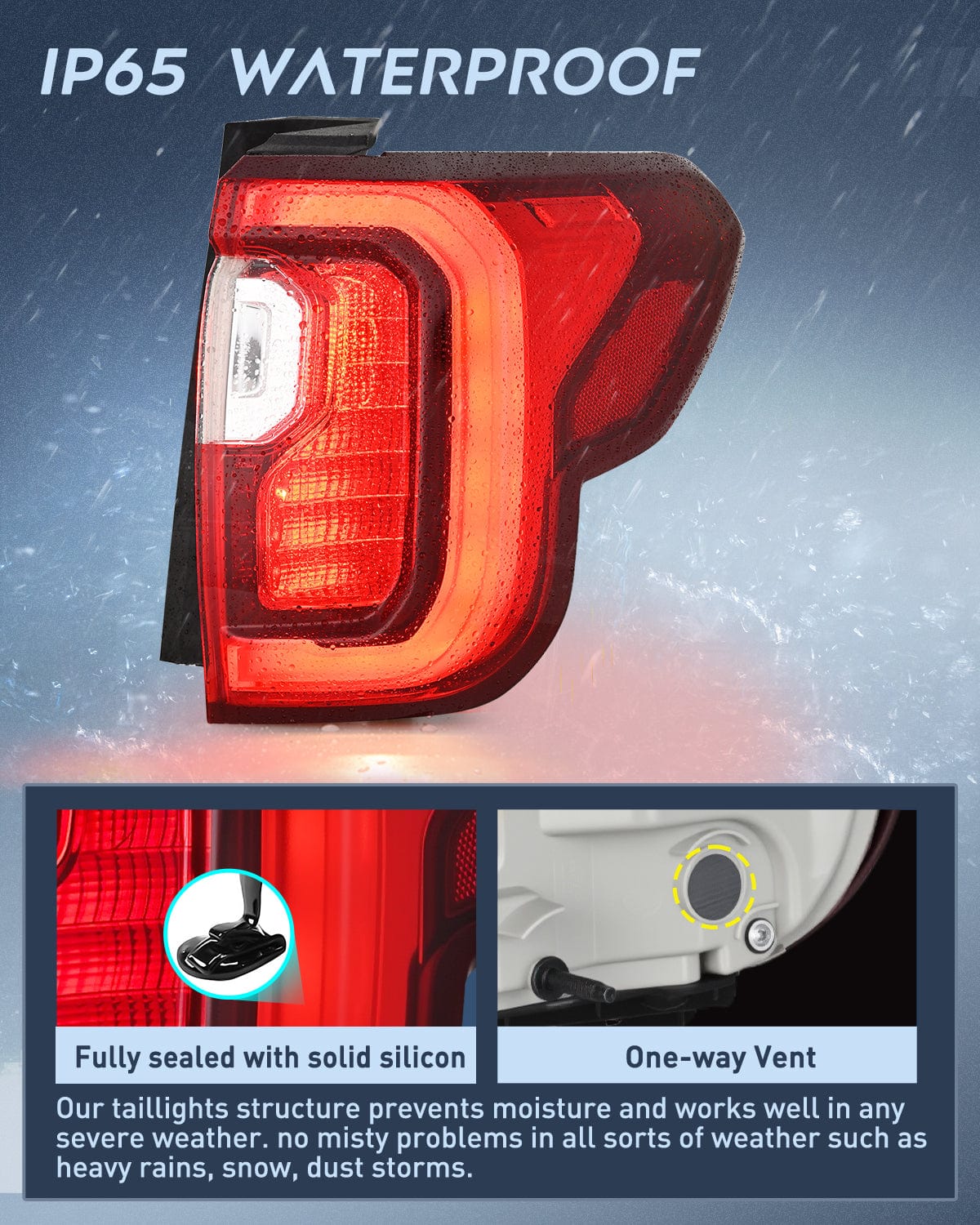 Nilight Taillight Assembly Compatible with 2020 2021 2022 2023 GMC Acadia Tail Light Replacement OE Style Passenger Side with Bulbs