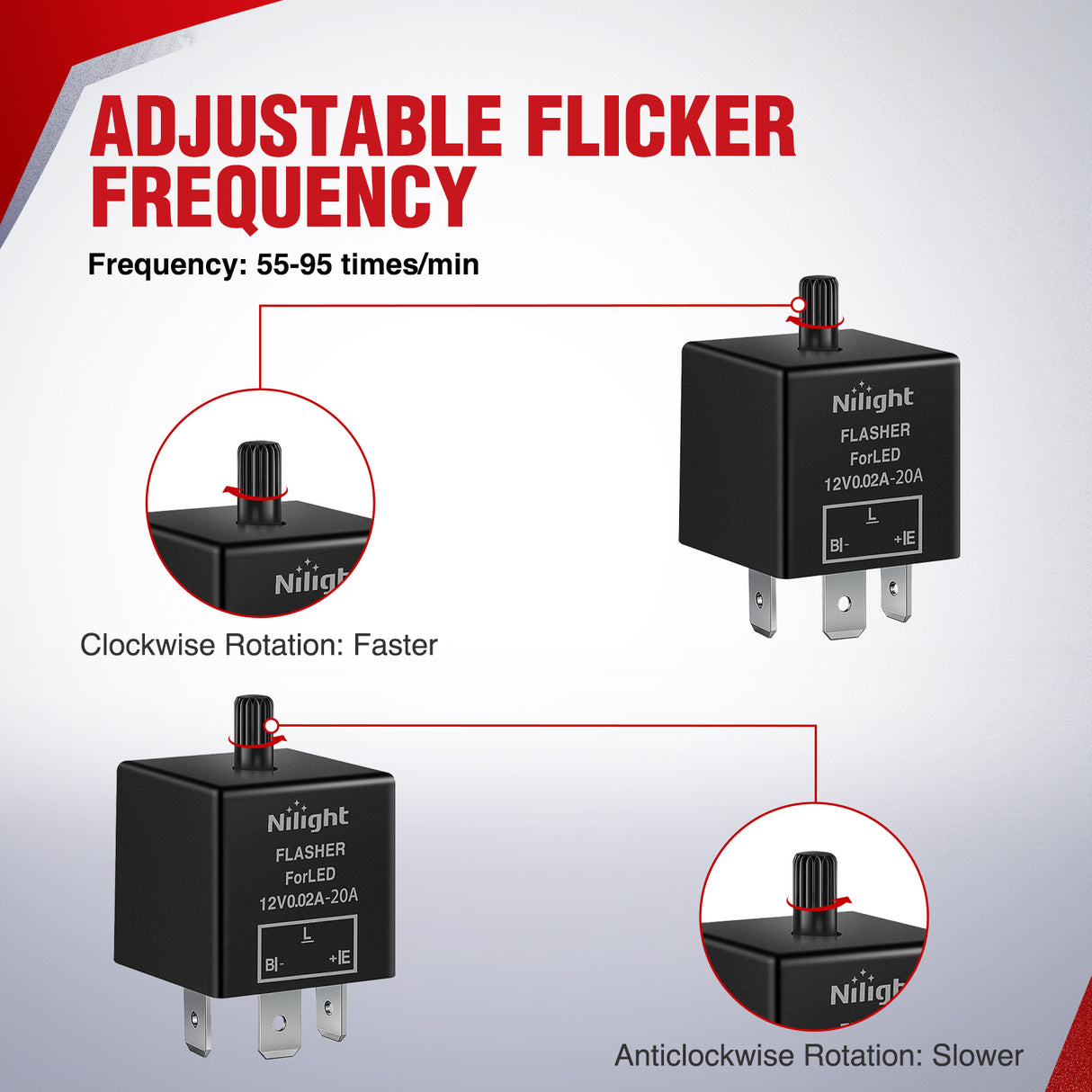 UTV ATV Turn Signal Wiring Harness Kit Street Legal Flasher Relay Kits with Horizontal Rocker Switch Red &Yellow Lights for Polaris Kawasaki Teryx Can Am Commander Cat Wild Green Backlight