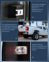 Taillight Assembly Compatible with 2007 2008 2009 2010 2011 2012 2013 2013 2014 Chevy Silverado 1500 2500HD 3500HD 2007-2013 GMC Sierra 3500HD Rear Lamp Replacement with Dark Red Lens Pair