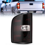Taillight Assembly Compatible with 2007 2008 2009 2010 2011 2012 2013 2013 2014 Chevy Silverado 1500 2500HD 3500HD 07-13 GMC Sierra 3500HD Rear Lamp Tail Light Replacement Dark Red Driver Side