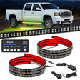Nilight 2PCS 70 Inch Emergency Strobe Light Strip with Controller 864 LED Amber Green Running Board Lights Flexible Side Flashing Warning Caution Safety Waterproof for Truck Construction Pickup