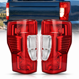 Taillight Assembly Compatible with 2020 2021 2022 Ford F250 F350 Super Duty Non Blind Spot Halogen Type Rear Tail Light Driver and Passenger Side