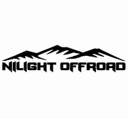 23.62 × 4.72 Inch Mountain Car Decal | Black NILIGHT OFFROAD Vehicle Sticker