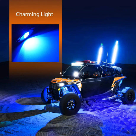 RGB Rock Lights Blue LED Rock Lights (4 Pcs)