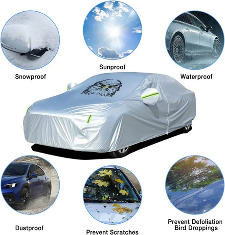 Car Cover Car Cover UV Protection Length 191 to 201 inch