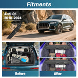 Nilight Trunk Cargo Cover for Audi Q5 2018 2019 2020 2021 2022 2023 2024, Retractable Security Shade Rear Cargo Cover, with Trunk Storage Net