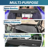 Nilight Trunk Cargo Cover for Audi Q5 2018 2019 2020 2021 2022 2023 2024, Retractable Security Shade Rear Cargo Cover, with Trunk Storage Net