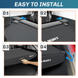 Nilight Trunk Cargo Cover for Audi Q5 2018 2019 2020 2021 2022 2023 2024, Retractable Security Shade Rear Cargo Cover, with Trunk Storage Net