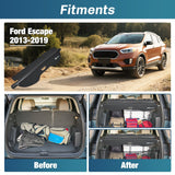 Nilight Trunk Cargo Cover for for Ford Escape 2013 2014 2015 2016 2017 2018 2019, Retractable Privacy Security Shield Shade Rear Trunk Cover, with Trunk Storage Net