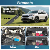 Nilight Trunk Cargo Cover for Honda Passport 2019 2020 2021 2022 2023 2024 2025, Retractable Security Shade Rear Cargo Cover, with Trunk Storage Net