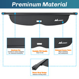Nilight Trunk Cargo Cover for Honda Passport 2019 2020 2021 2022 2023 2024 2025, Retractable Security Shade Rear Cargo Cover, with Trunk Storage Net