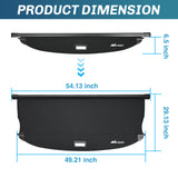 Nilight Trunk Cargo Cover for Hyundai Ioniq 5 2022 2023 2024 2025, Retractable Security Shade Rear Cargo Cover, with Trunk Storage Net