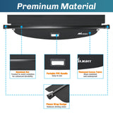 Nilight Trunk Cargo Cover for Hyundai Tucson 2021 2022 2023 2024 2025 Retractable Privacy Security Shield Shade Rear Trunk Cover, with Trunk Storage Net