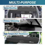Nilight Trunk Cargo Cover for Toyota RAV4 2019 2020 2021 2022 2023 2024 2025 Retractable Privacy Security Shield Shade Rear Trunk Cover, with Trunk Storage Net