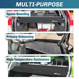 Nilight Trunk Cargo Cover for Volvo XC90 2003-2014, Retractable Security Shade Rear Cargo Cover, with Trunk Storage Net