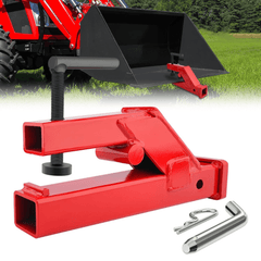Clamp On Trailer Hitch 2 Inch Ball Mount Receiver Tractor Bucket