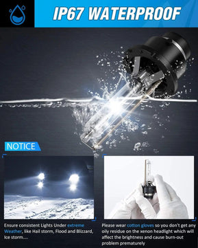 LED Headlight D4S 35W 6000K Diamond White Xenon HID Headlight Bulbs