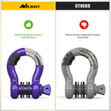 3/4 inch D-Ring Shackle Purple (Pair)