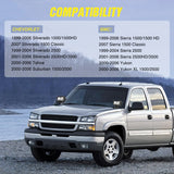 Ditch Light Hood Hinges Mounts For 1999-2006 Chevrolet Silverado Tahoe Suburban GMC Sierra Yukon Nilight