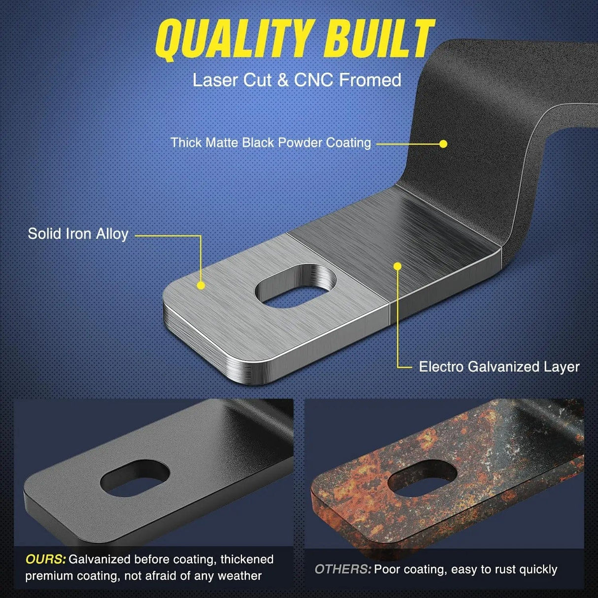 Ditch Light Hood Hinges Mounts For 2015-2022 Chevy Colorado 2015-2021 GMC Canyon Nilight