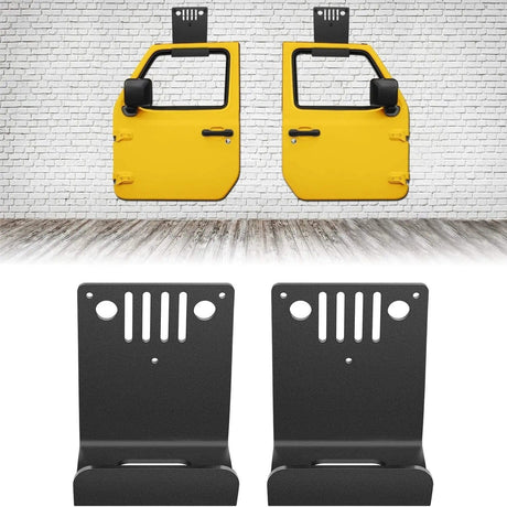 Vehicle Parts & Accessories Door Hangers Wall Mount Storage Bracket Holder Fit for All Wrangler CJ YJ TJ LJ JK JKU and JT Gladiator
