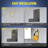 Vehicle Parts & Accessories Door Hangers Wall Mount Storage Bracket Holder Fit for All Wrangler CJ YJ TJ LJ JK JKU and JT Gladiator