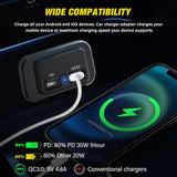Dual USB Charger PD Type C QC 3.0 Fast Charging Outlet Nilight
