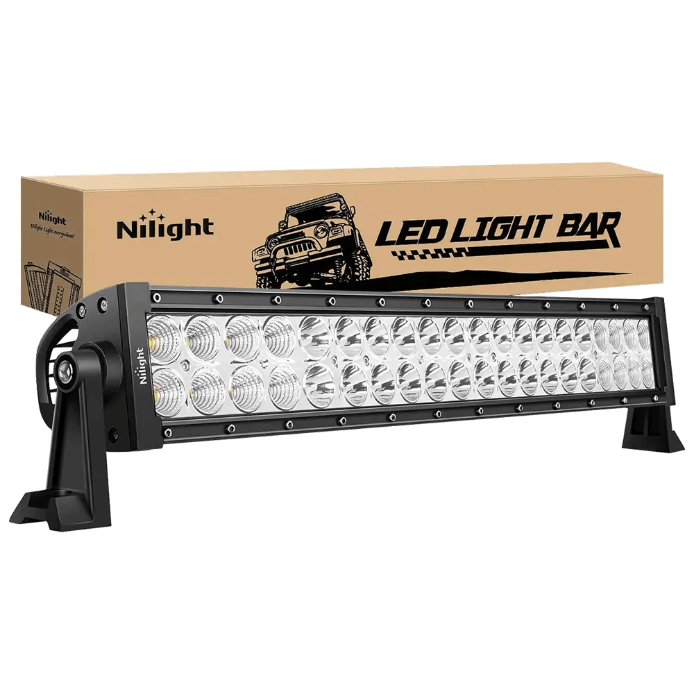 Willpower 22 Inch 120W LED Bar 12V 24V LED Light Bar 12V 24V LED Work Light Spot Flood Beam Fog Light 6000K White IP67 Waterproof for Car Offroad Boat 4x4 Tractor Truck
