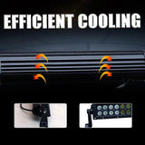 LED Light Bar 22" 120W Double Row Black Spot/Flood LED Light Bar
