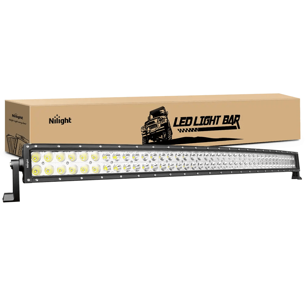 LED Light Bar 42" 240W Double Row Curved Spot/Flood LED Light Bar
