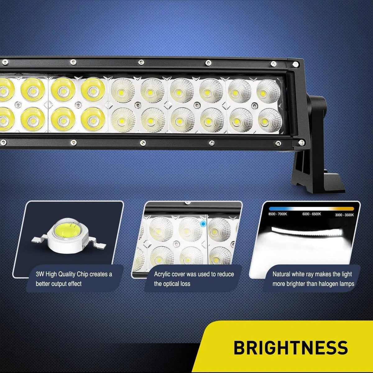 42 Inch 240W Double Row Curved Spot Flood LED Light Bar – Nilight