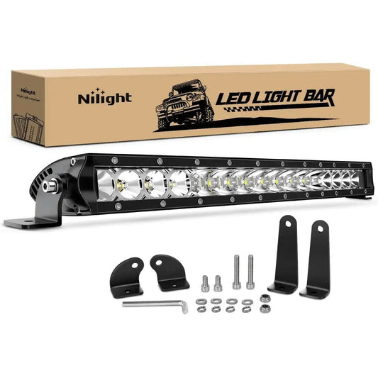 LED Light Bar 17" 80W 8000LM Slim Spot/Flood LED Light Bar