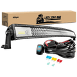 LED Light Bar 52" 783W 78000LM Triple Row Curved Spot/Flood LED Light Bar | 12AWG Wire 5Pin Switch