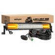 Light Bar Wiring Kit 22" 270W 13500LM Triple Row Amber White Spot/Flood LED Light Bar | 16AWG DT Wire