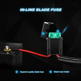 Light Bar Wiring Kit 22" 270W 13500LM Triple Row Amber White Spot/Flood LED Light Bar | 16AWG DT Wire